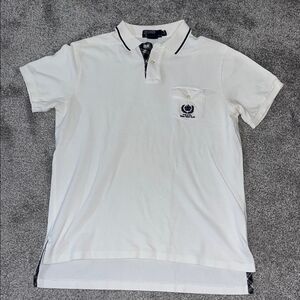 Vintage Polo RL Ralph Lauren Royal Yacht Club Tennis Pocket Shirt L Custom Fit